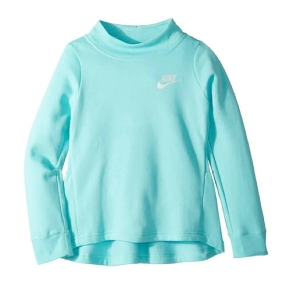 Nike Girls Pleated Fleece Crew Pullover​​​​​​​​​​ - Picture 1 of 5